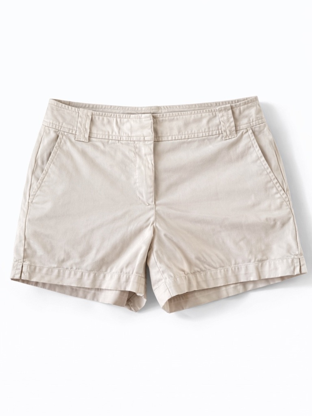 New York & Company White Chino Shorts Size 2 Mid Rise Summer